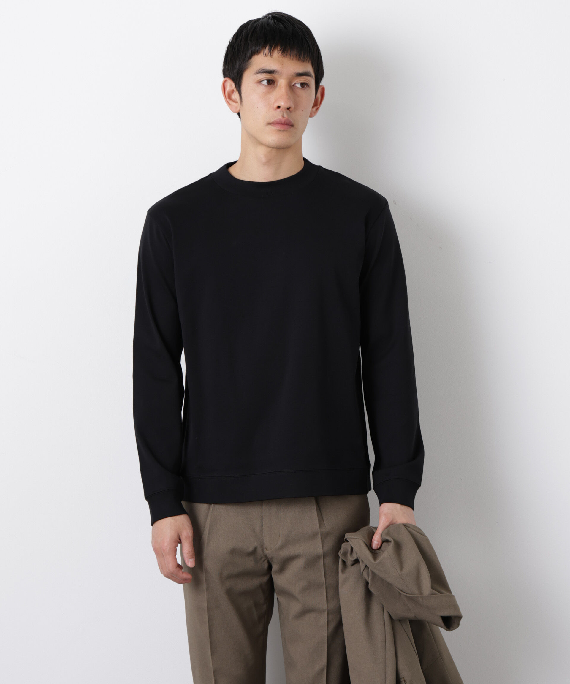 nano･universe「「FORMAL JERSEY」モックネックカットソー長袖」|Tシャツ・カットソー|