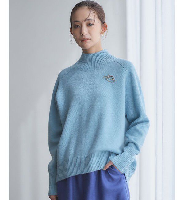 組曲「【8色展開・WEB限定】ウールカシミヤミックス ハイネック ニット」|ニット・セーター|
