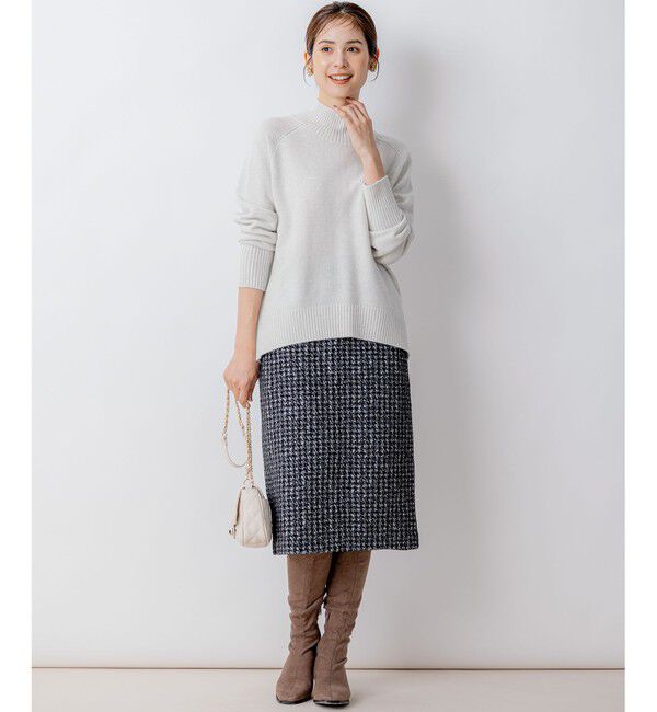 組曲「【8色展開・WEB限定】ウールカシミヤミックス ハイネック ニット」|ニット・セーター|