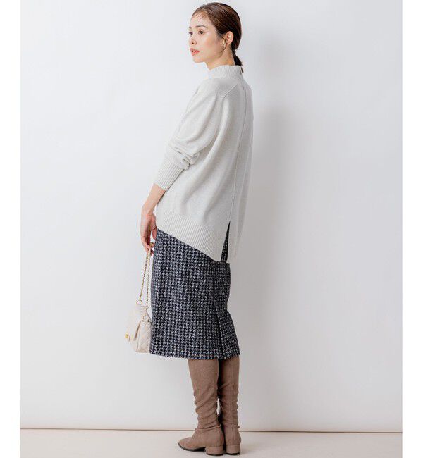 組曲「【8色展開・WEB限定】ウールカシミヤミックス ハイネック ニット」|ニット・セーター|