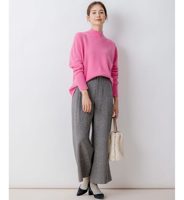 組曲「【8色展開・WEB限定】ウールカシミヤミックス ハイネック ニット」|ニット・セーター|