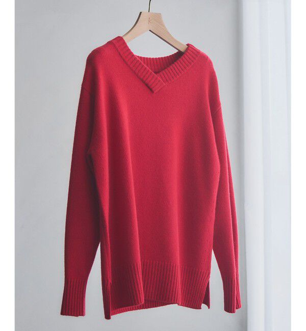 組曲「【WEB限定】ウールカシミヤミックスVネック ニット」|ニット・セーター|