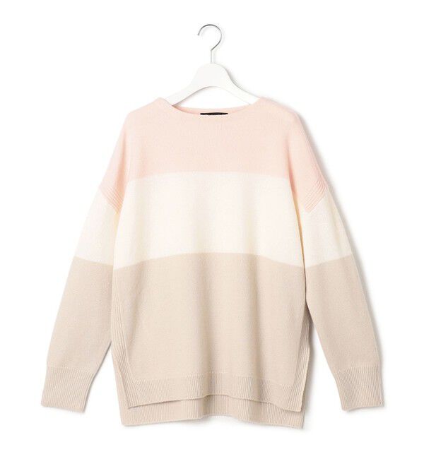 23区「【洗える】ウールカシミヤ カラーブロック ニット」|ニット・セーター|