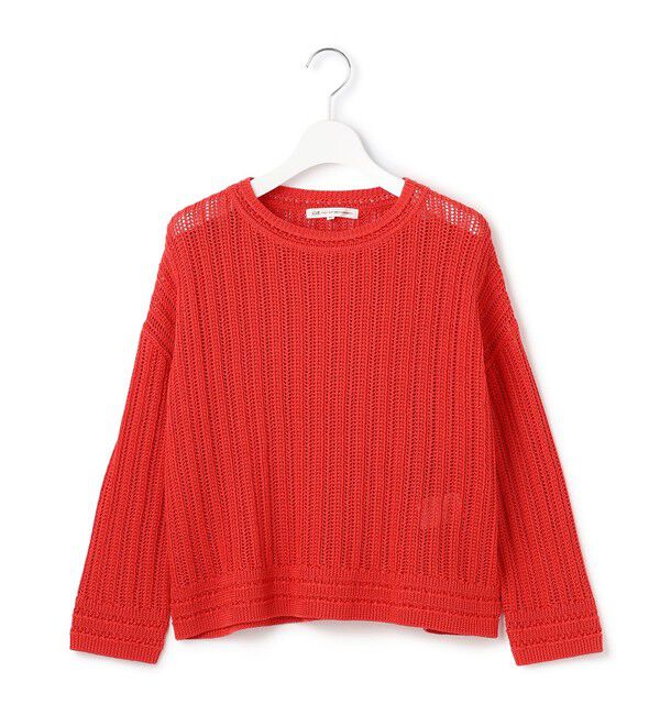 23区「【洗える】コットンギマ ストライプ ニット」|ニット・セーター|