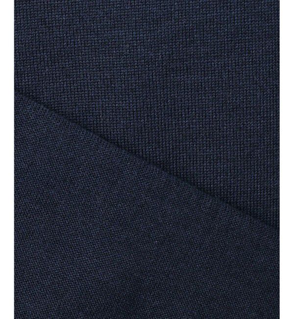 23区「【洗える】ウーステッドウール ポロニット」|ニット・セーター|