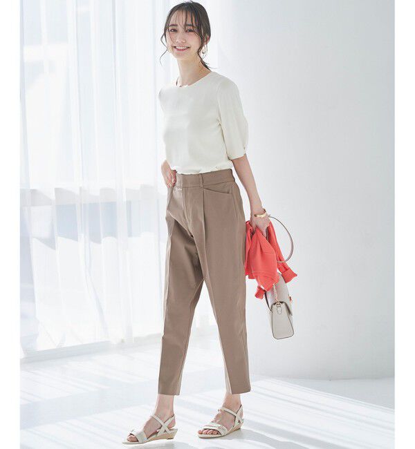 ANY SIS「【接触冷感・UVカット・撥水】クールタッチテーパード パンツ」|その他|