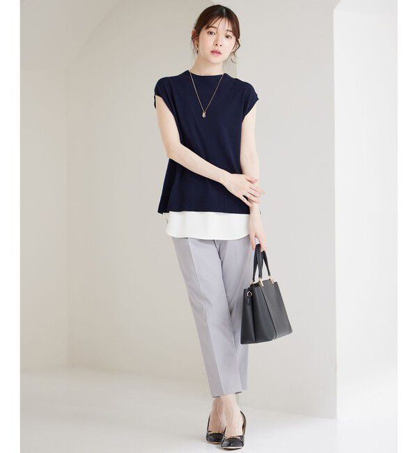 ANY SIS「【接触冷感・UVカット・撥水】クールタッチテーパード パンツ」|その他|