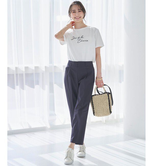 ANY SIS「【接触冷感・UVカット・撥水】クールタッチテーパード パンツ」|その他|