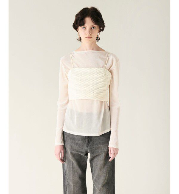 GRACE CONTINENTAL「ニットライクレースビスチェ」|その他|キナリ