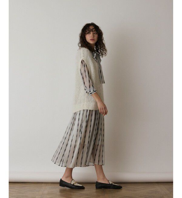  「フィルムヤーンニットベスト」|ベスト・ジレ|