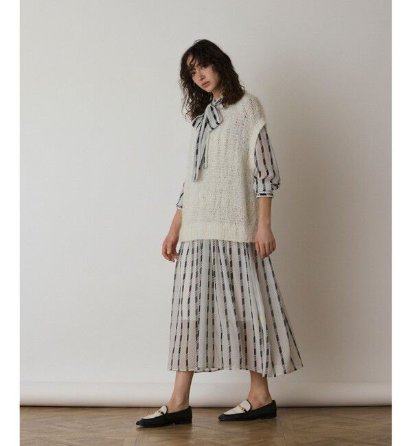  「フィルムヤーンニットベスト」|ベスト・ジレ|