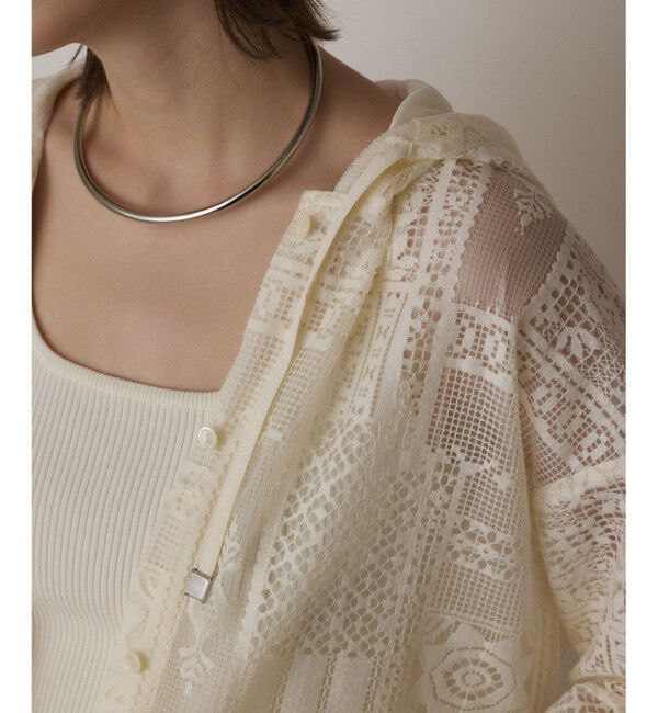 GRACE CONTINENTAL「キカレースフード付トップ」|シャツ・ブラウス|