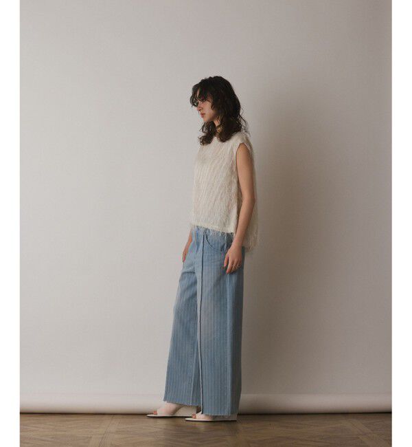  「フリンジギャザートップ」|Tシャツ・カットソー|