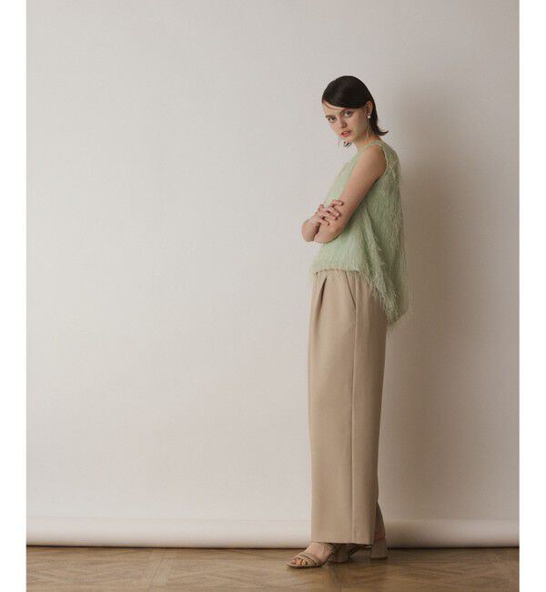  「フリンジギャザートップ」|Tシャツ・カットソー|