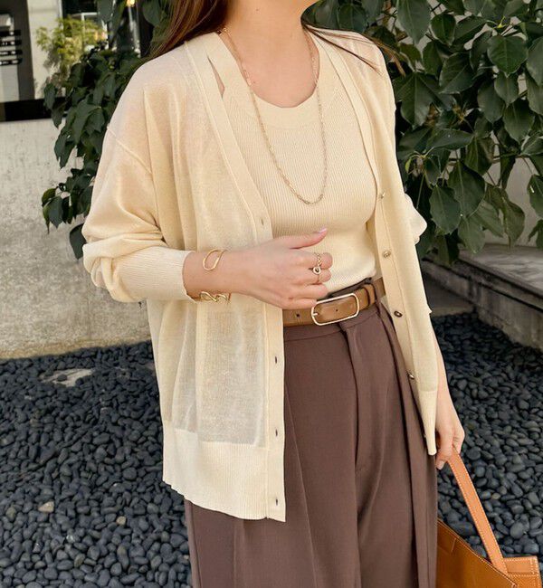 NOLLEY'S sophi「《アンサンブル対応》《手洗い可能》イタリー糸ホルターネックタンクトップ」|タンクトップ|