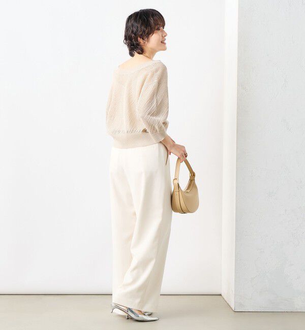 NOLLEY'S「《セットアップ対応》ウォッシャブル麻調タックワイドパンツ」|その他|