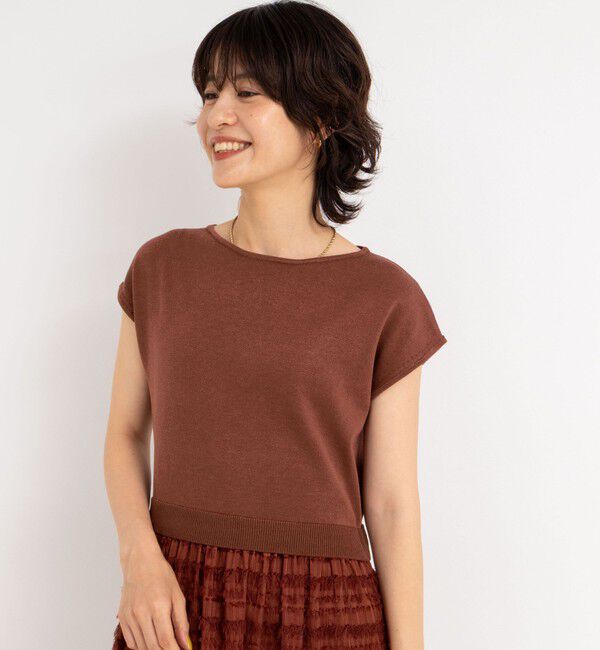 NOLLEY'S「フリンジ生地ニットワンピース」|ワンピース|