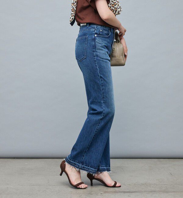 Rie Miller「【RM denim】ハイウエストソフトフレアデニム」|デニム|