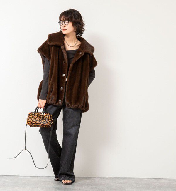 Rie Miller「【RM denim】ハイウエストソフトフレアデニム」|デニム|