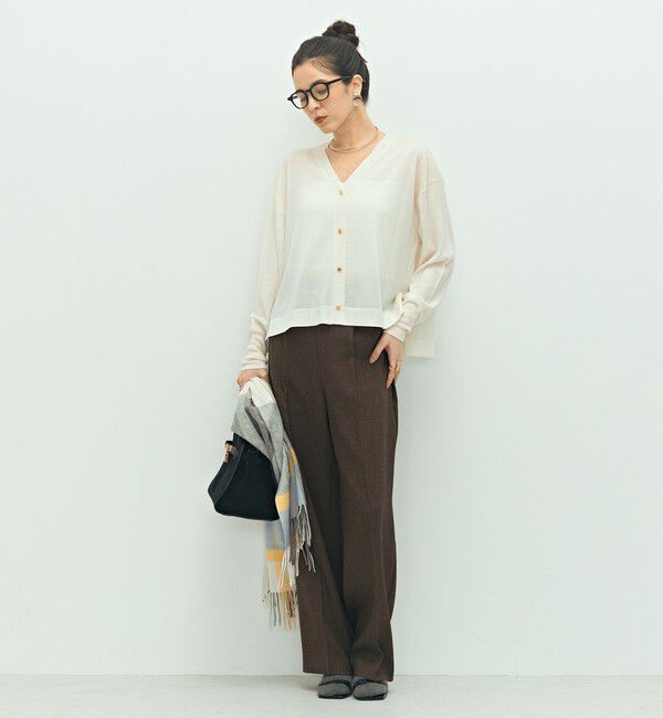 NOLLEY'S「《セットアップ対応》ウォッシャブルウール調セミワイドパンツ」|その他|