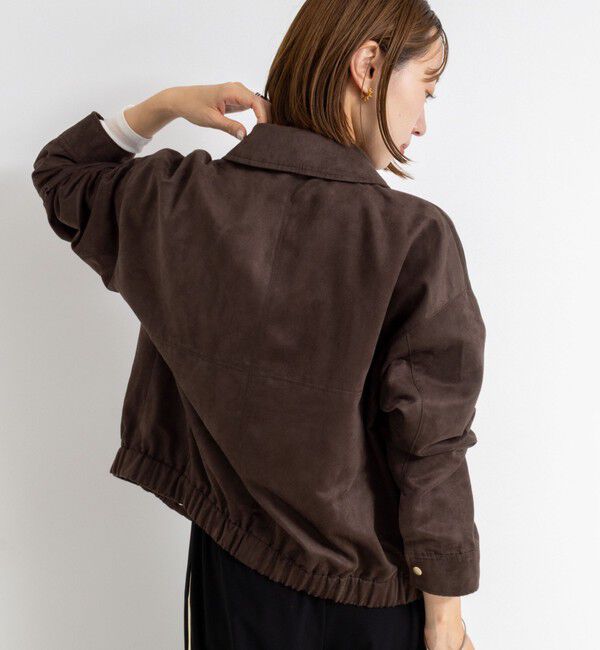 NOLLEY'S sophi「《セットアップ対応》フェイクスエードブルゾン」|ブルゾン・スタジャン|