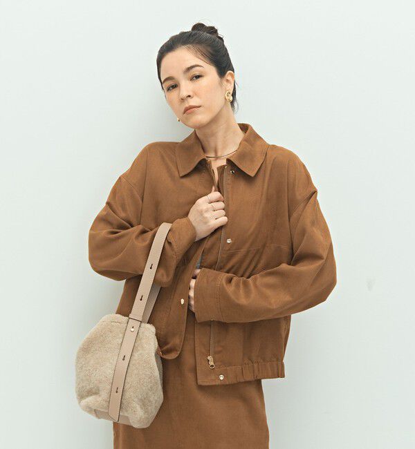 NOLLEY'S sophi「《セットアップ対応》フェイクスエードブルゾン」|ブルゾン・スタジャン|