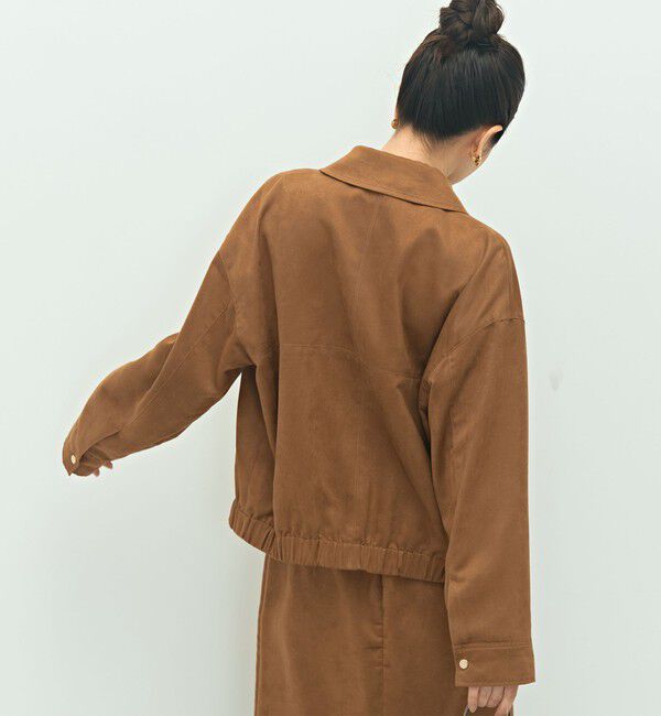 NOLLEY'S sophi「《セットアップ対応》フェイクスエードブルゾン」|ブルゾン・スタジャン|