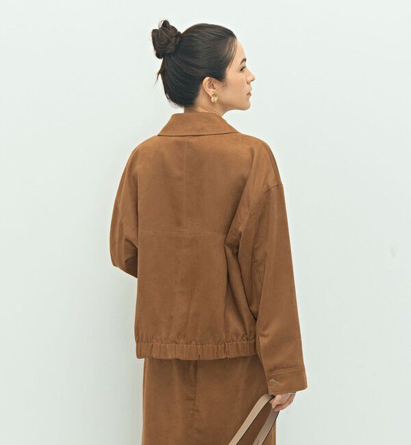 NOLLEY'S sophi「《セットアップ対応》フェイクスエードブルゾン」|ブルゾン・スタジャン|