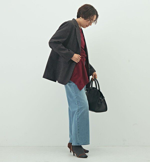 NOLLEY'S sophi「シルクネップツイードオーバージャケット」|テーラードジャケット|