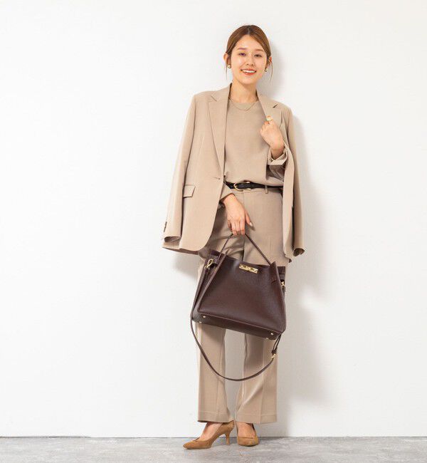 NOLLEY'S「《セットアップ対応》ウォッシャブルストレッチギャババックスリットパンツ」|その他|