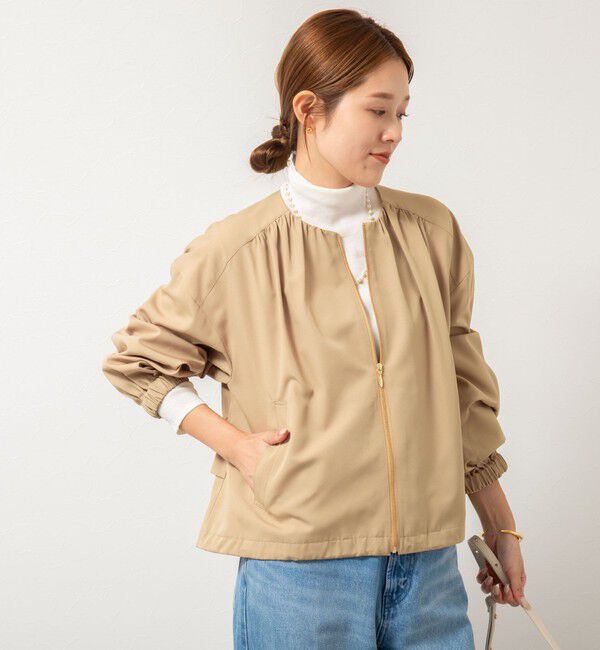 NOLLEY'S「ウォッシャブルジップアップブルゾン」|ブルゾン・スタジャン|