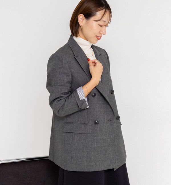 NOLLEY'S sophi「ウォッシャブルシャークダブルジャケット」|テーラードジャケット|