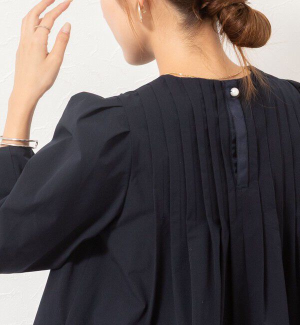 NOLLEY'S「ウォッシャブルタックフレアーブラウス」|シャツ・ブラウス|