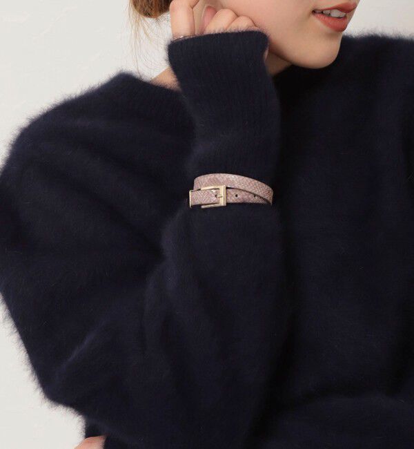 grace grace「【grace grace/グラスグラス】ダブルロールベルトブレス」|ブレスレット・バングル|