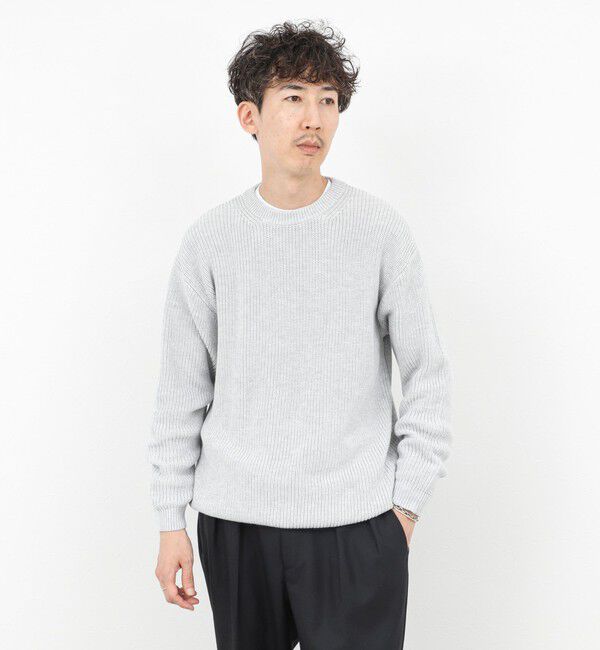 NOLLEY'S goodman「《2点セット》ウォッシャブル/抗菌加工 片畦7Gプルオーバー(ロンT付) 25AW」|ニット・セーター|