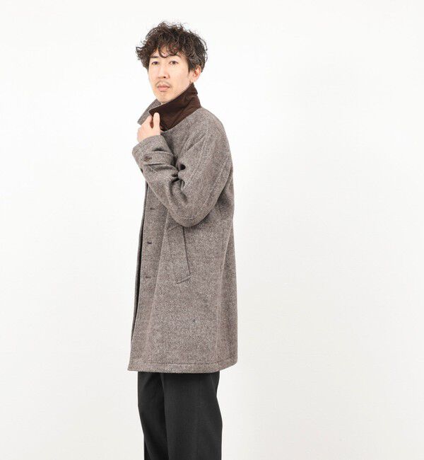 NOLLEY'S goodman「《ビジカジ対応》尾州ビーバーステンカラーコート 25AW」|ステンカラーコート|