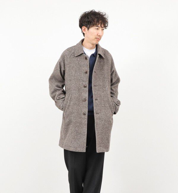 NOLLEY'S goodman「《ビジカジ対応》尾州ビーバーステンカラーコート 25AW」|ステンカラーコート|