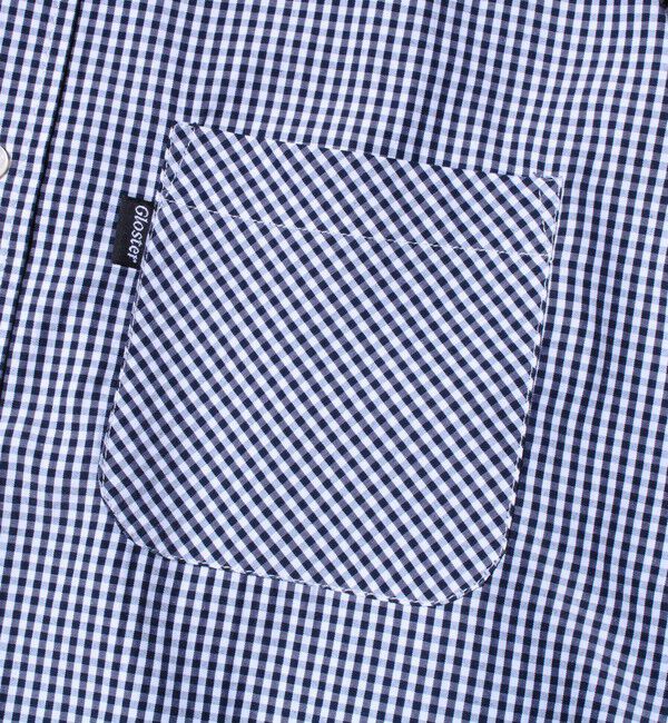 GLOSTER「【GLOSTER/グロスター】T/Cブロード バンドカラーシャツ（ギンガム/タータン）」|シャツ・ブラウス|