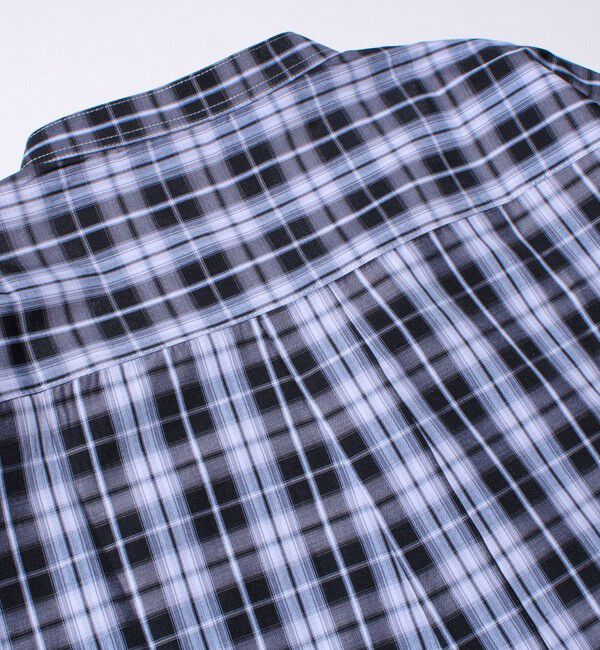 GLOSTER「【GLOSTER/グロスター】T/Cブロード バンドカラーシャツ（ギンガム/タータン）」|シャツ・ブラウス|