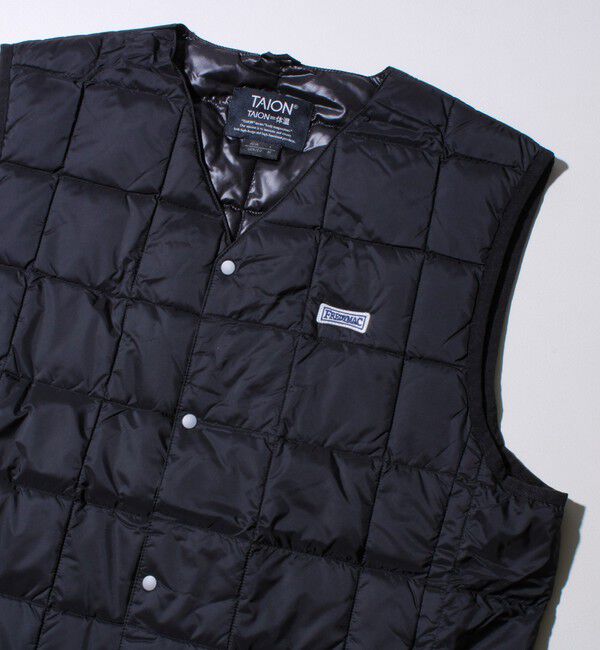GLOSTER「【UNISEX/4サイズ/6色展開】FREDYMAC別注 TAION ベーシックインナーダウンベスト」|ダウンベスト・ベスト|ブラック