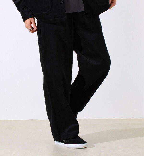 GLOSTER「【セットアップ対応】【GEVACO】コーデュロイ イージーワイドパンツ」|チノ|
