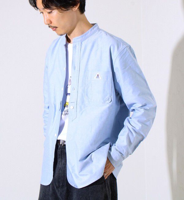 GLOSTER「【シーズンレス】【GEVACO】オックスバンドカラーシャツ」|シャツ・ブラウス|