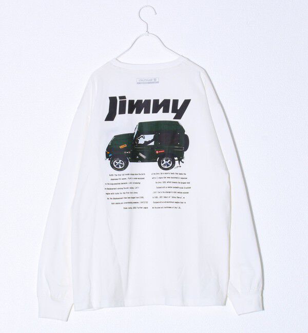 GLOSTER「【ロングセラーコラボ】ジムニー&times;GLOSTER 長袖プリントTシャツ」|Tシャツ・カットソー|ホワイト