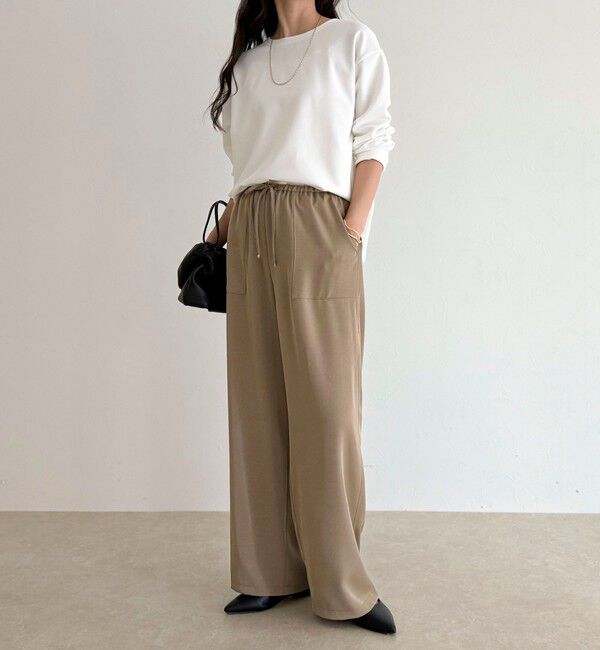 fredy emue「【大人の優秀ブラウスT】ジョーゼットブラウスTシャツ」|Tシャツ・カットソー|