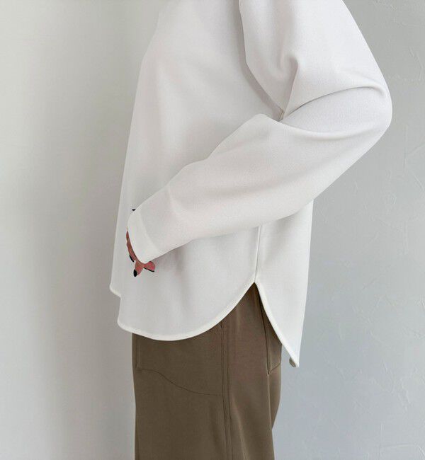 fredy emue「【大人の優秀ブラウスT】ジョーゼットブラウスTシャツ」|Tシャツ・カットソー|