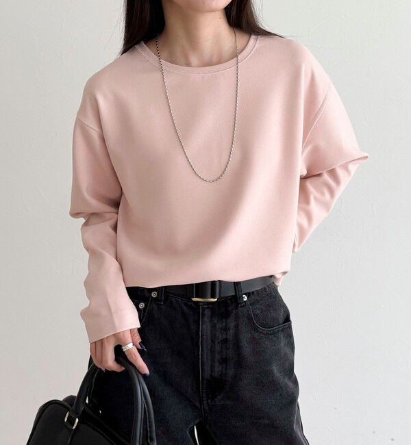 fredy emue「【大人の優秀ブラウスT】ジョーゼットブラウスTシャツ」|Tシャツ・カットソー|