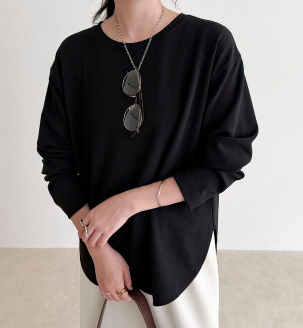 fredy emue「【大人の優秀ブラウスT】ジョーゼットブラウスTシャツ」|Tシャツ・カットソー|