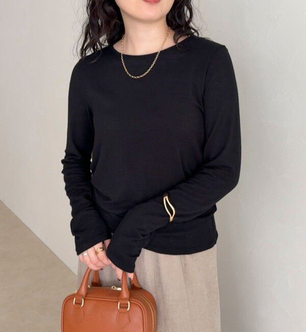 fredy emue「ウールブレンドシアーロンTシャツ」|Tシャツ・カットソー|