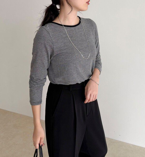 fredy emue「ウールブレンドシアーロンTシャツ」|Tシャツ・カットソー|