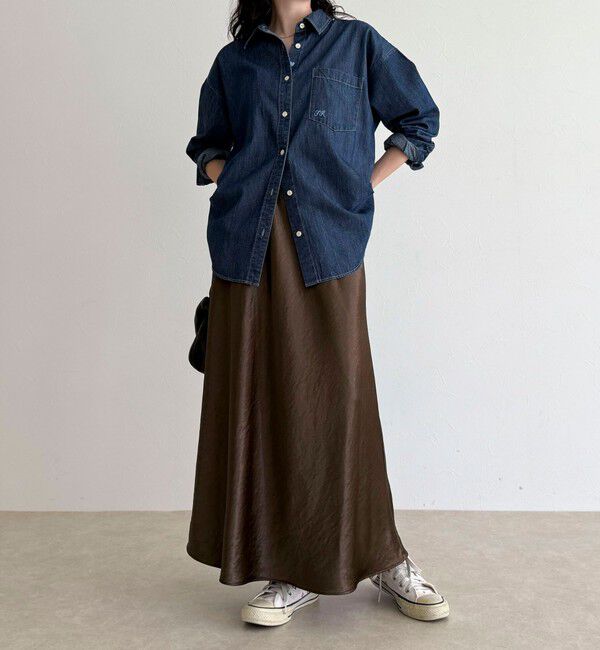 fredy emue「シルキーヘビーサテンスカート」|スカート|